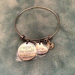 “She believed She Could, so She did” bracelet